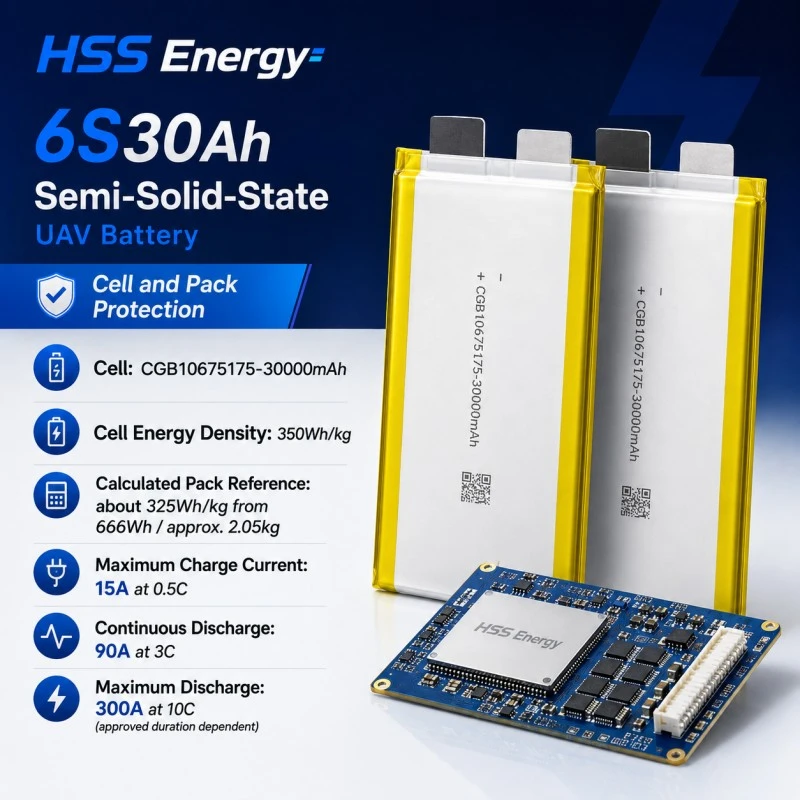 6S 30000mAh UAV バッテリー
