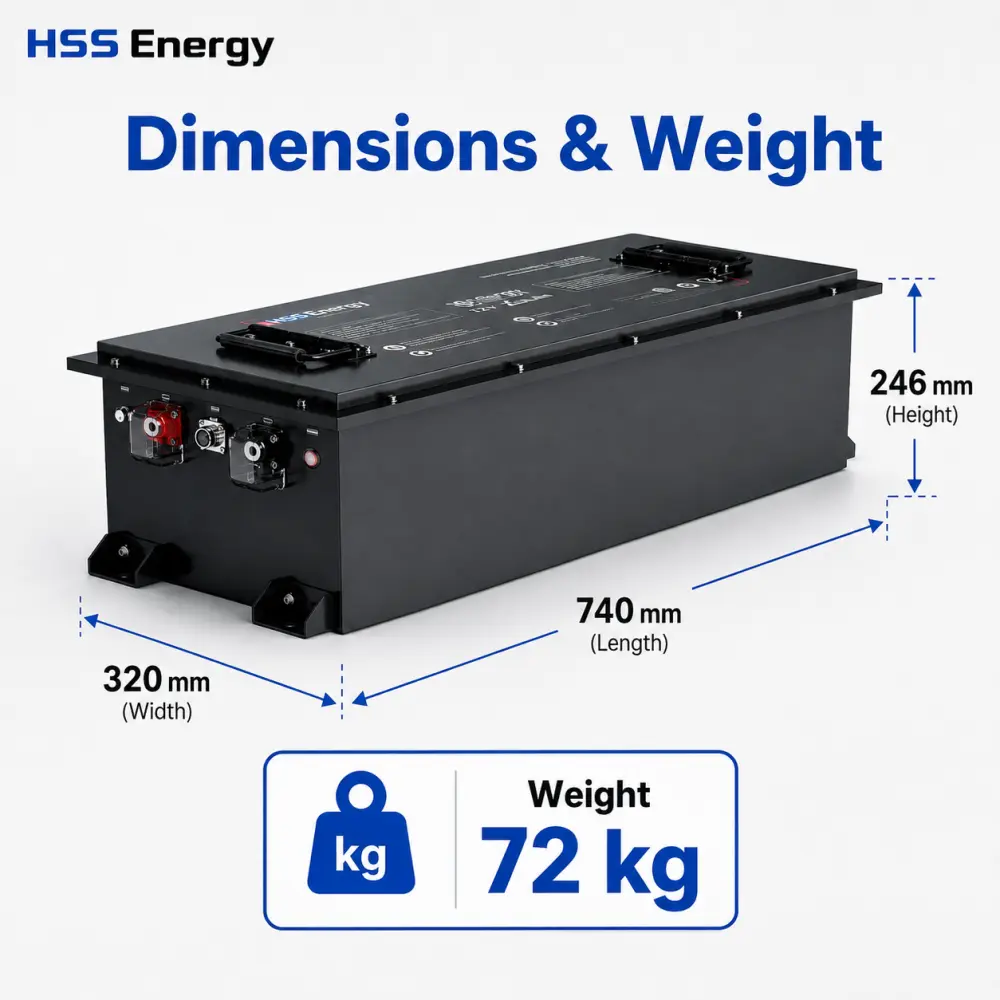72V 100Ah LiFePO4 Forklift Battery