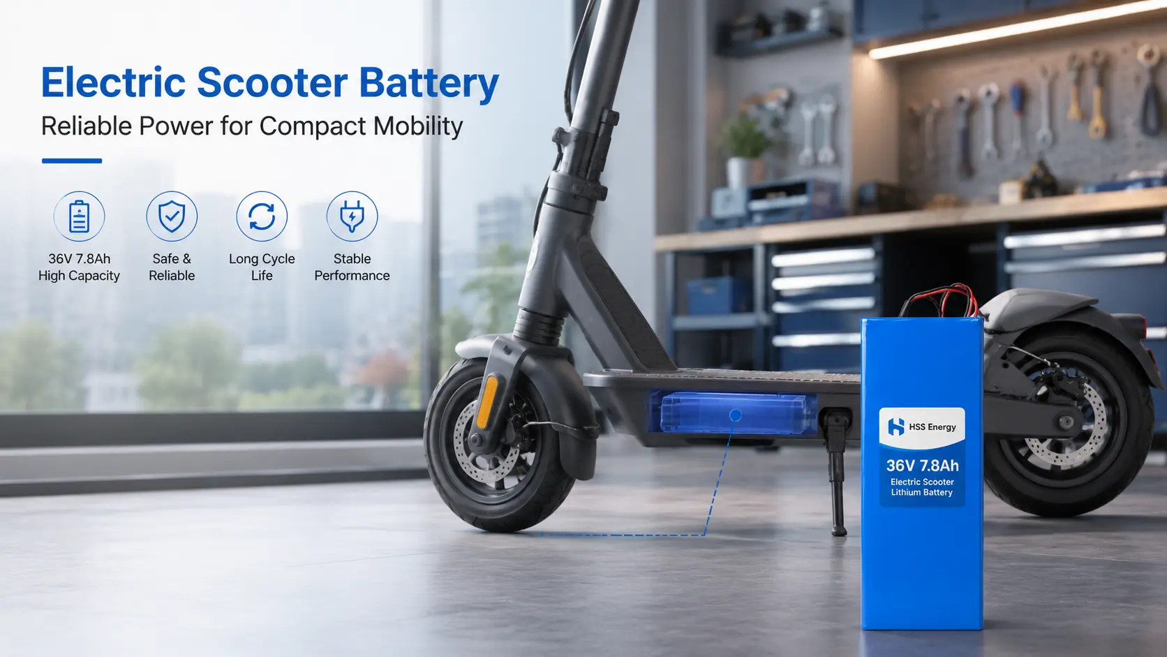 36V 7.8Ah Electric Scooter Lithium Battery